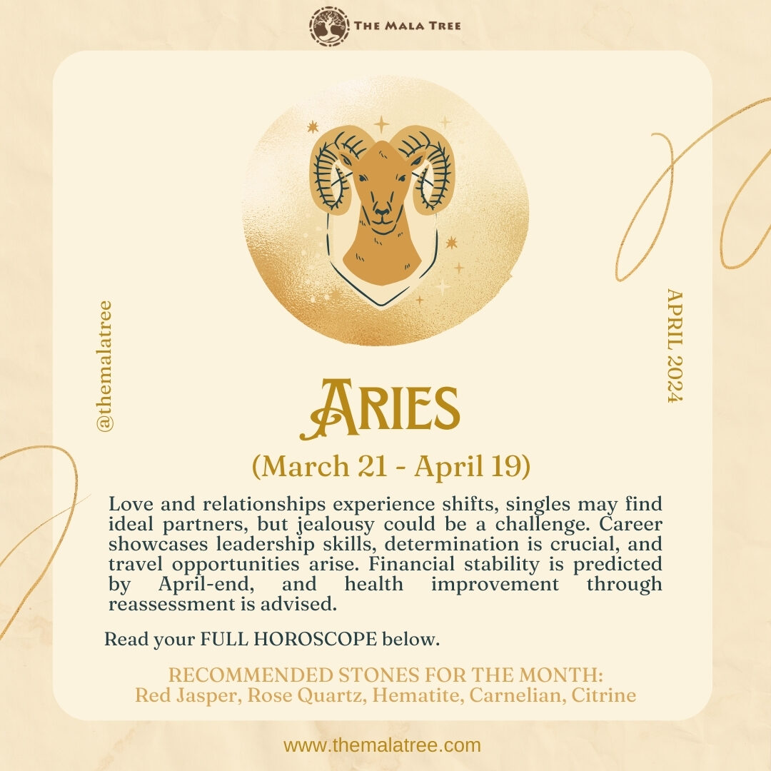 April 2024 Horoscope for the 12 Zodiac Sun Signs | The Mala Tree ...